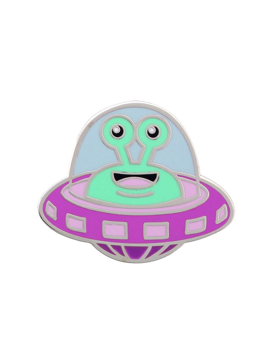 Funky Green Alien Enamel Pin Badge (GDS-001 )