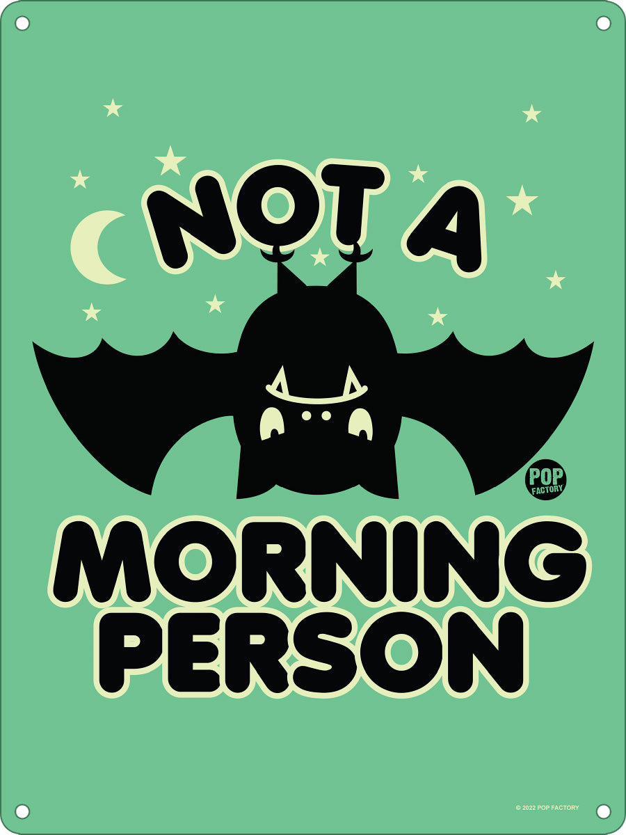 Pop Factory Not A Morning Person Mini Tin Sign