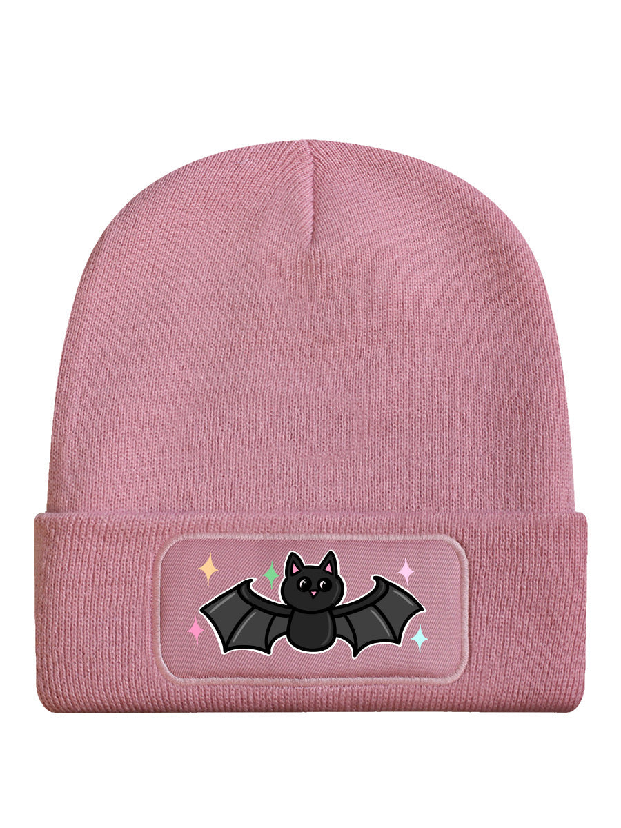 Cute But Spooky Bat Pink Beanie (GSBean41 )