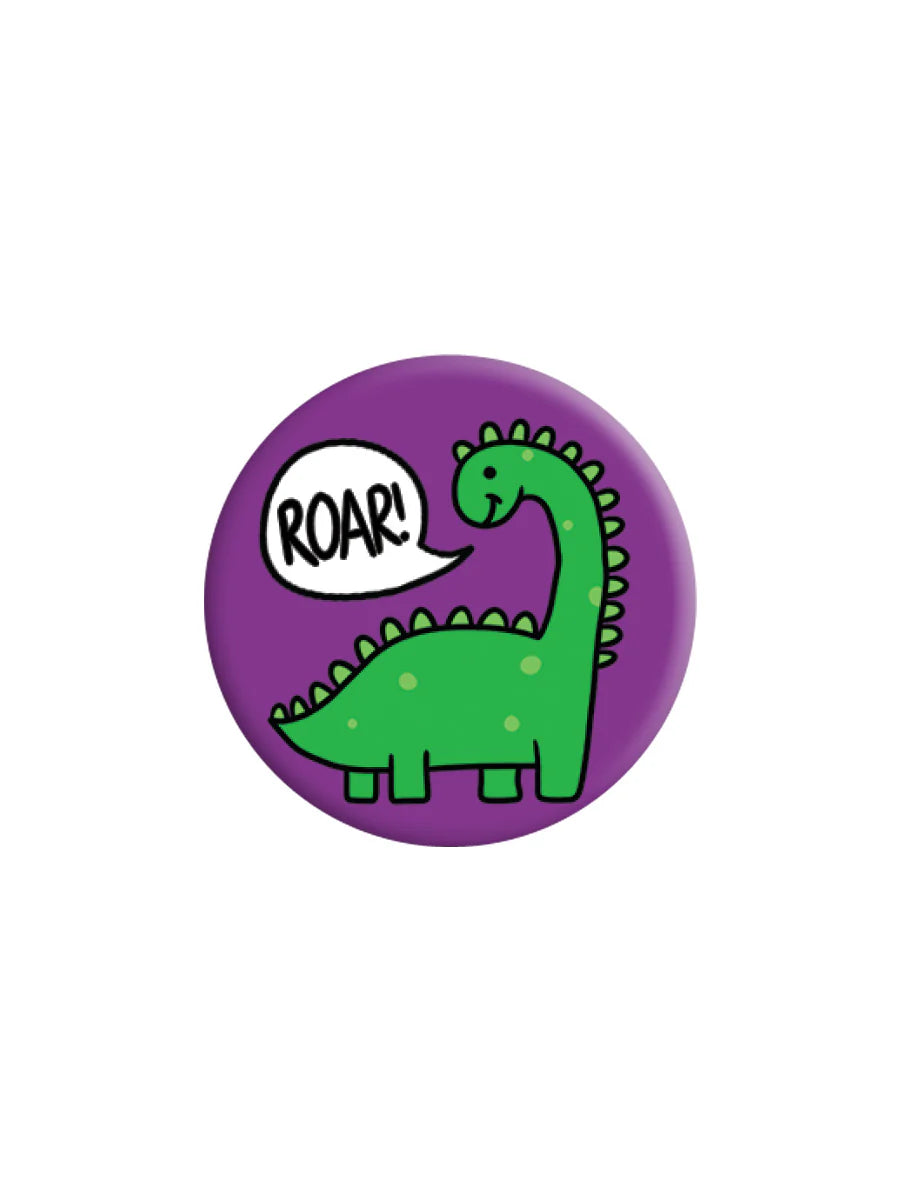 Diplodocus Roar! Dinosaur Badge (BDG25-13)