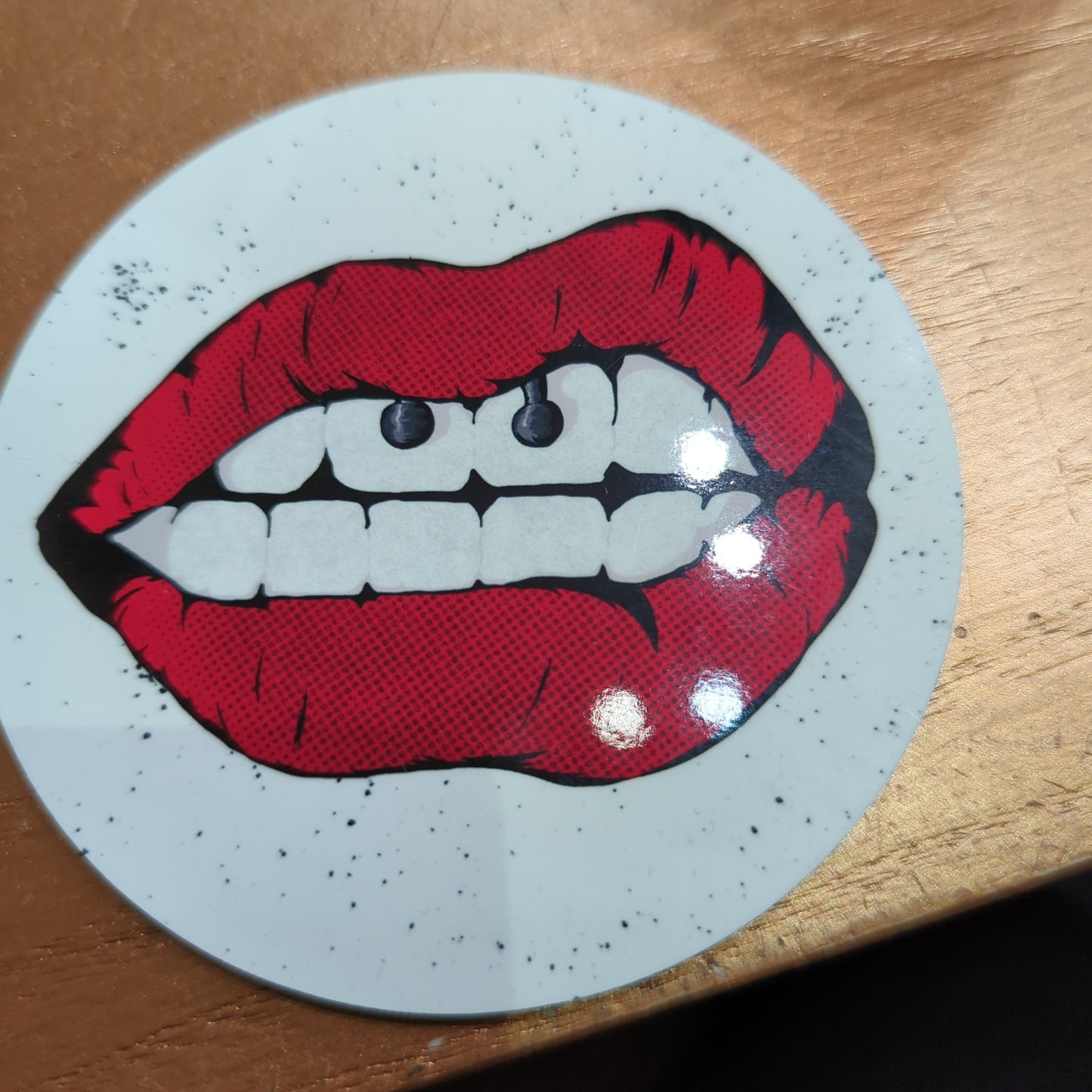 Lips coaster