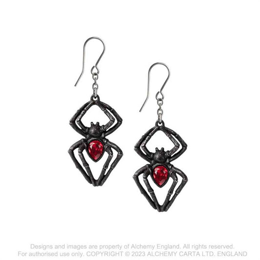 BLACK WIDOW Earrings (E428b)