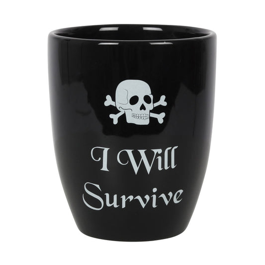 I WILL SURVIVE GOTHIC PLANT POT