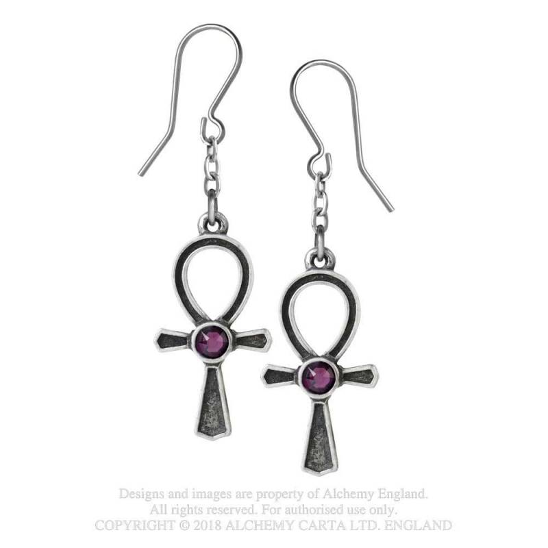 ANKH OF OSIRIS (E372) Dropper Earrings