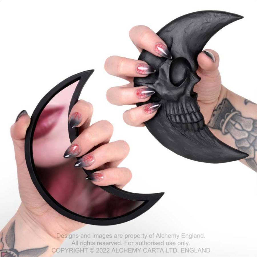 BLACK MOON HAND MIRROR (V108)