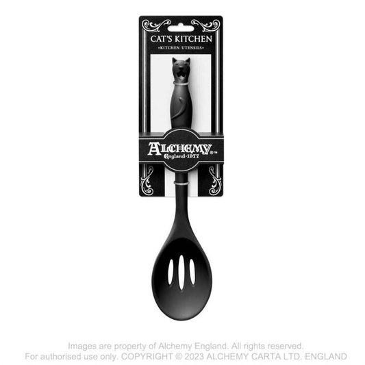CAT'S KITCHEN SLOTTED SPOON (KU4)