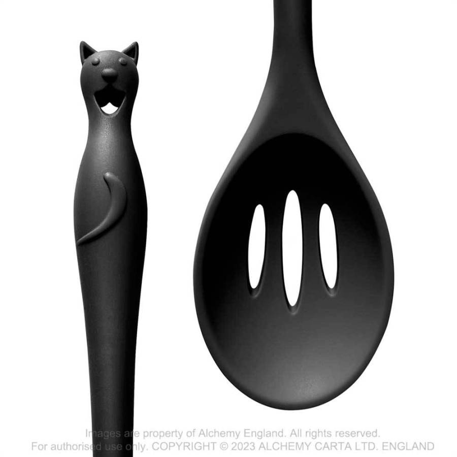 CAT'S KITCHEN SLOTTED SPOON (KU4)