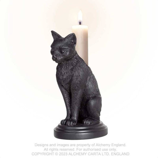 FAUST'S FAMILIAR (CAT CANDLESTICK) (V113)