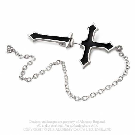 IMPALARE CROSS (E280) single stud earring