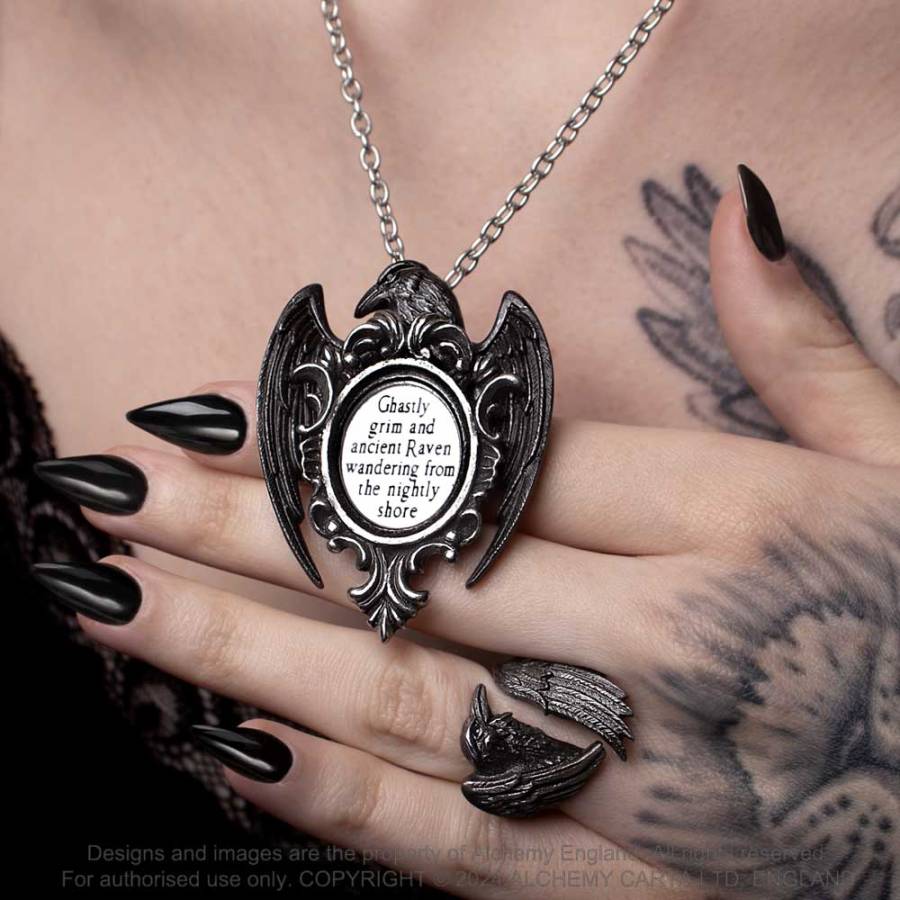 QUOTH THE RAVEN (P958) Pendant