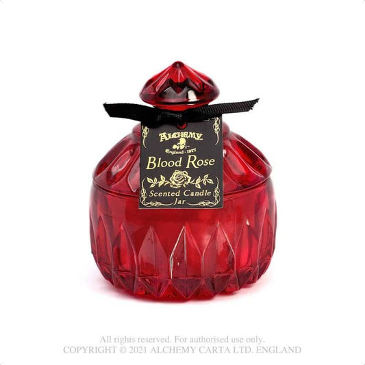 VINTAGE SCENTED CANDLE JAR - BLOOD ROSE (ROUND) (SCJ9)