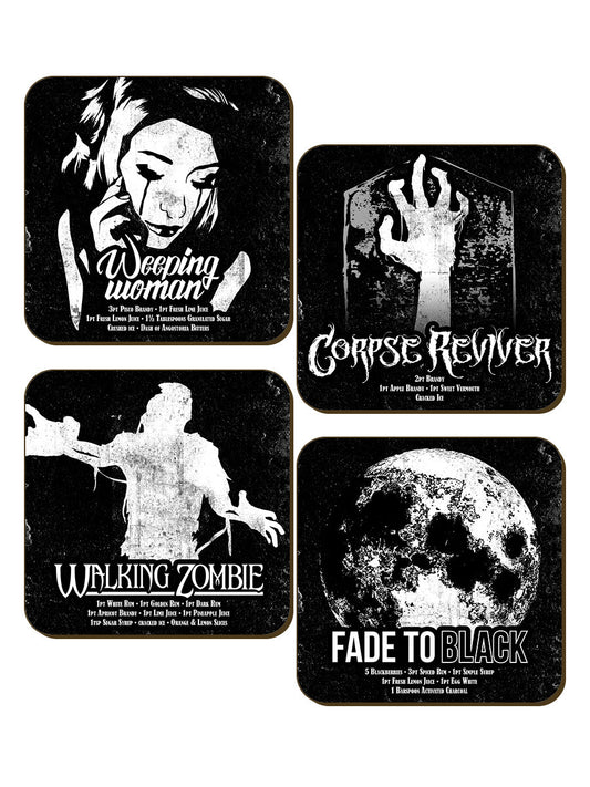 Spooky Cocktails 4 Piece Coaster Set (CSTRPK74)