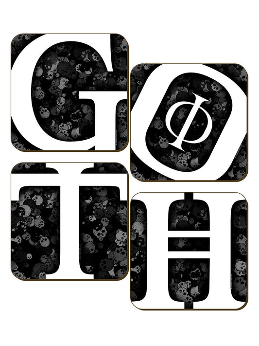 GOTH 4 Piece Coaster Set (CSTRPK84)