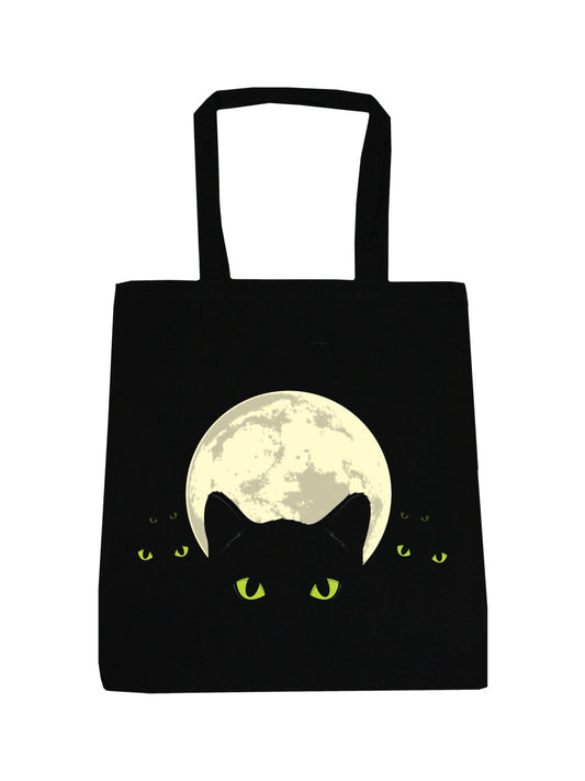 Bright Eyes Black Tote Bag (PRTOTE1)