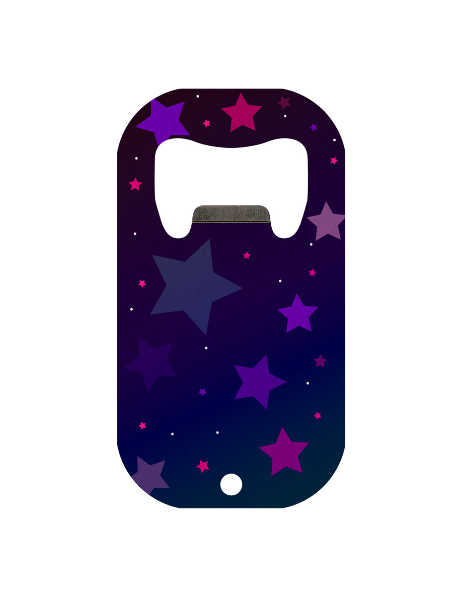 Purple Stars Mini Bar Blade Bottle Opener (GSMBB009)