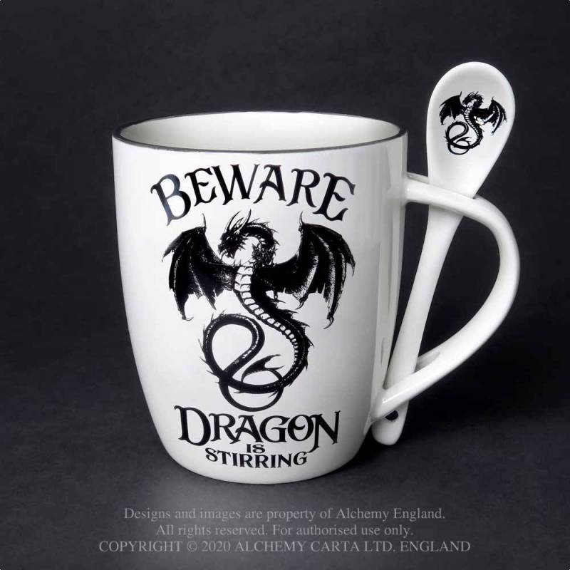 DRAGON IS STIRRING: MUG AND SPOON SET (ALMUG14)