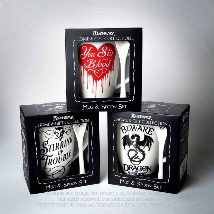YOU STIR MY BLOOD: MUG AND SPOON SET (ALMUG18)
