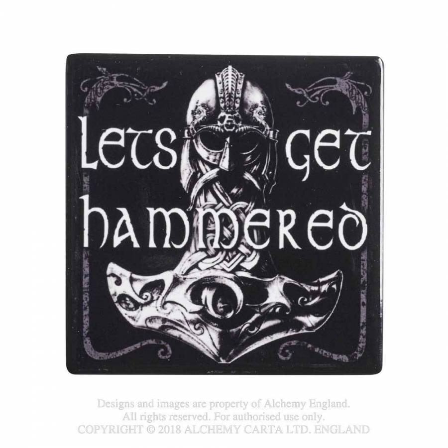 LET'S GET HAMMERED coaster (CC3)
