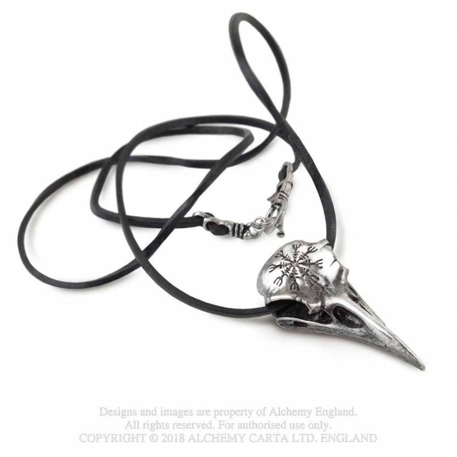 HELM OF AWE RAVENSKULL (P687) Pendant
