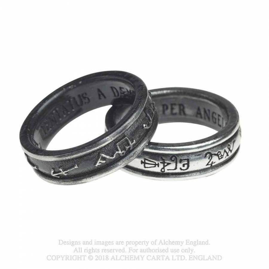 DEMON BLACK & ANGEL WHITE Ring (R212)