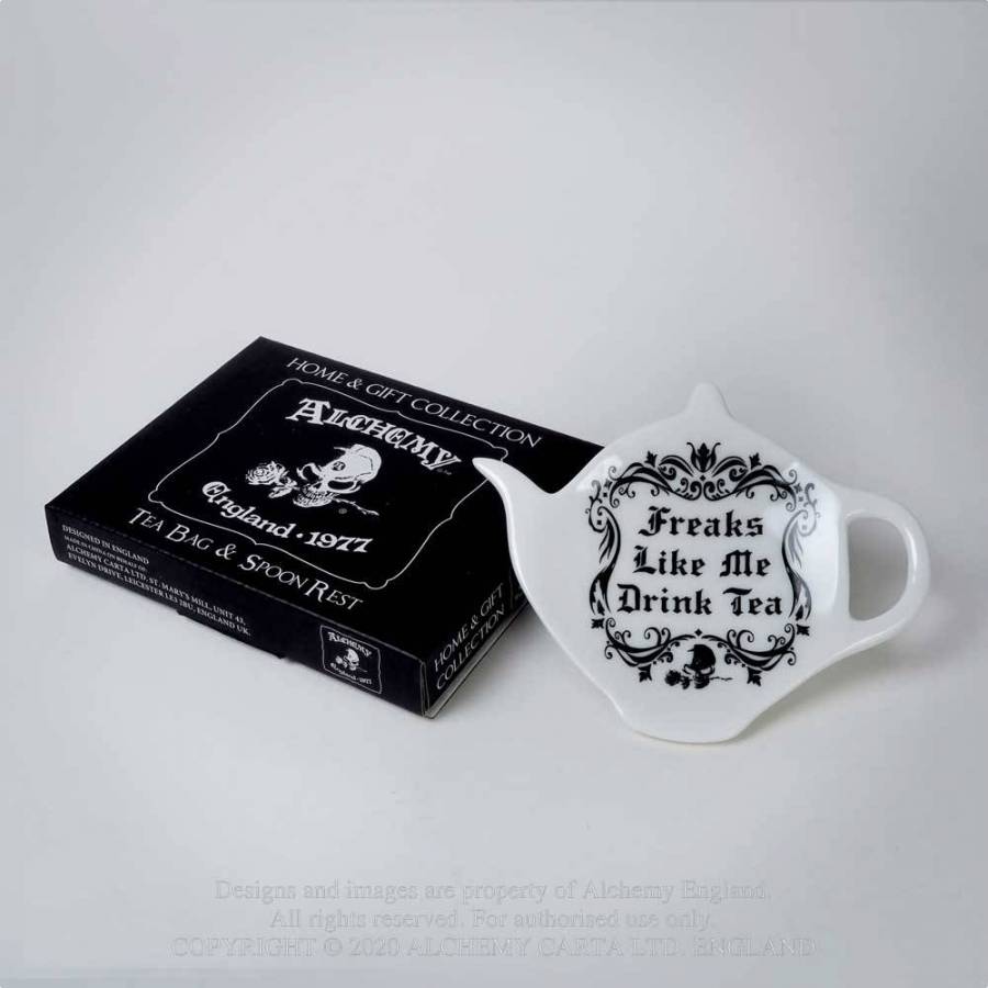 FREAKS LIKE ME DRINK TEA: TEA SPOON HOLDER/REST (SR5)