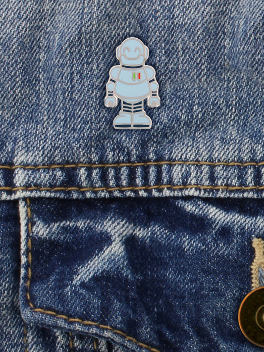 Happy Robot Enamel Pin Badge Enamel Pin Badge  (GDS-006 )