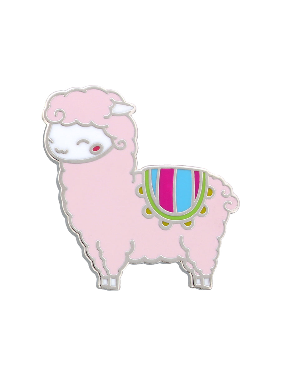 Baby Pink Llama Enamel Pin Badge  (GDS-012)