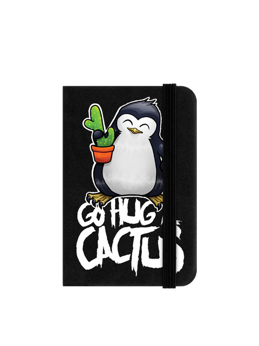 Psycho Penguin Go Hug A Cactus Mini Notebook