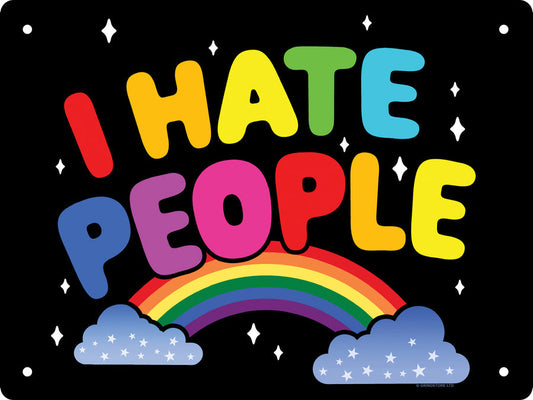 I Hate People Mini Tin Sign (TS1678 )