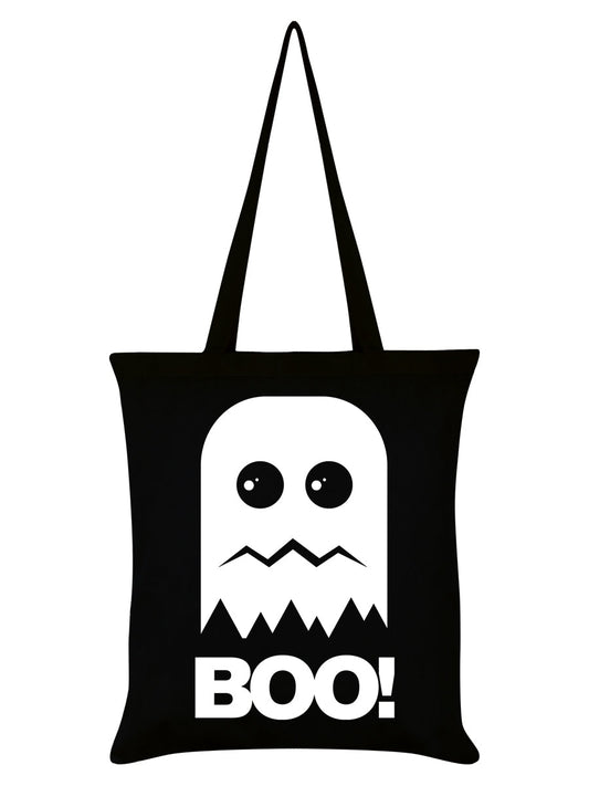 SLTOTE111 Boo! Ghost Black Tote Bag