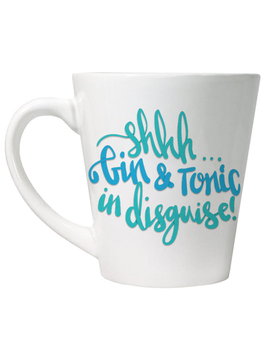 Shhh Gin & Tonic In Disguise Latte Mug (LATMUG31 )