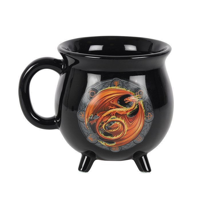 BELTANE  COLOUR CHANGING CAULDRON MUG BY ANNE STOKES