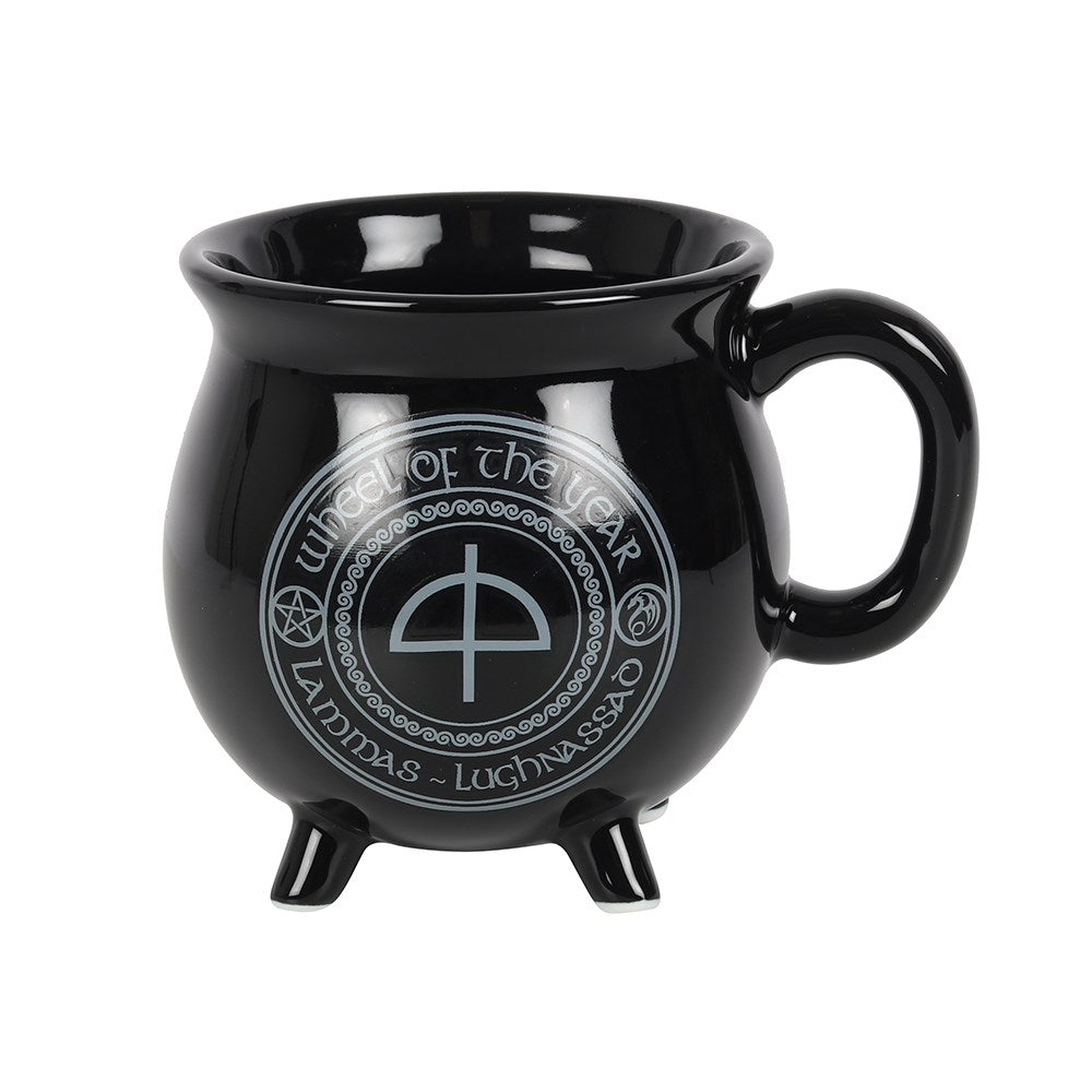 LAMMAS COLOUR CHANGING CAULDRON MUG BY ANNE STOKES