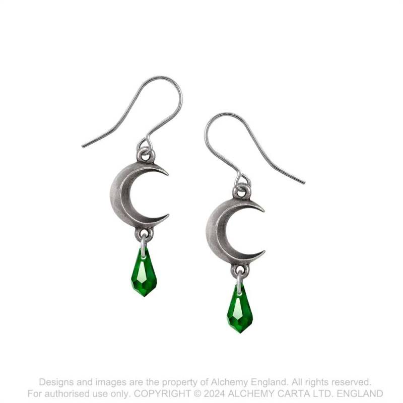 TEARS OF THE MOON - GREEN (E477G) Earrings