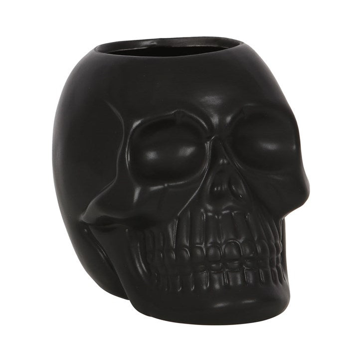 BLACK SKULL TOOTHBRUSH HOLDER