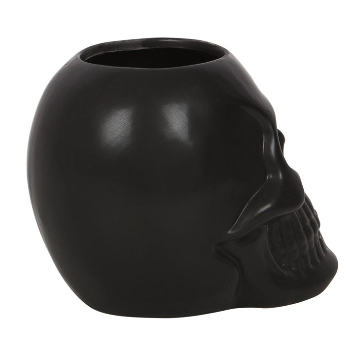 BLACK SKULL TOOTHBRUSH HOLDER