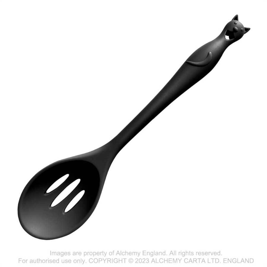 CAT'S KITCHEN SLOTTED SPOON (KU4)