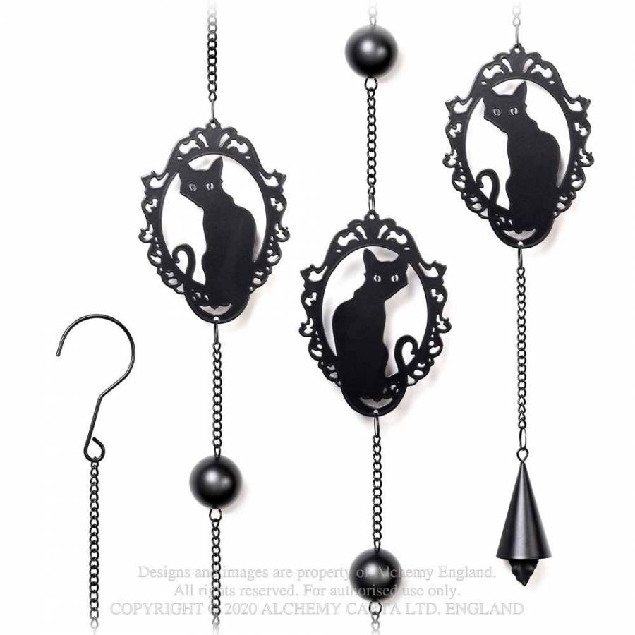 CAT SILHOUETTE (HD20) hanging decorations/ wind chime