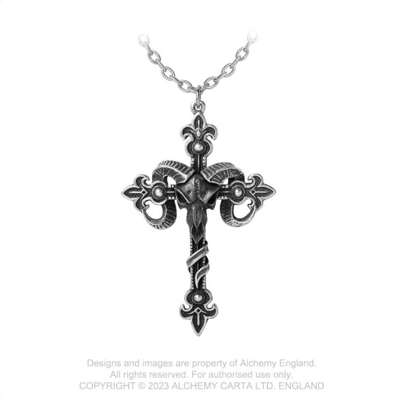 CROSS OF BAPHOMET (P952) Pendant