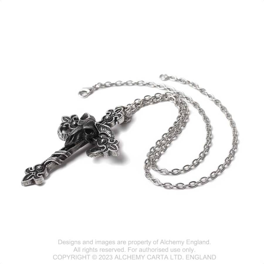 CROSS OF BAPHOMET (P952) Pendant