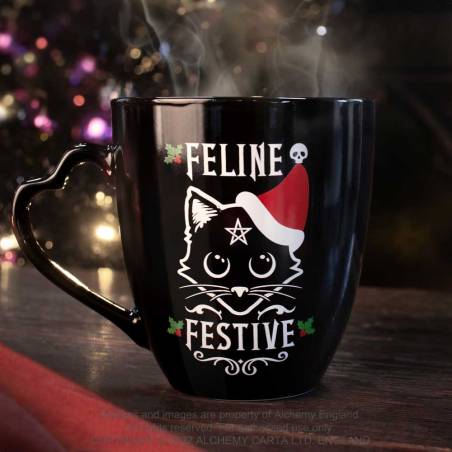 FELINE FESTIVE CHRISTMAS MUG (XMUG1)