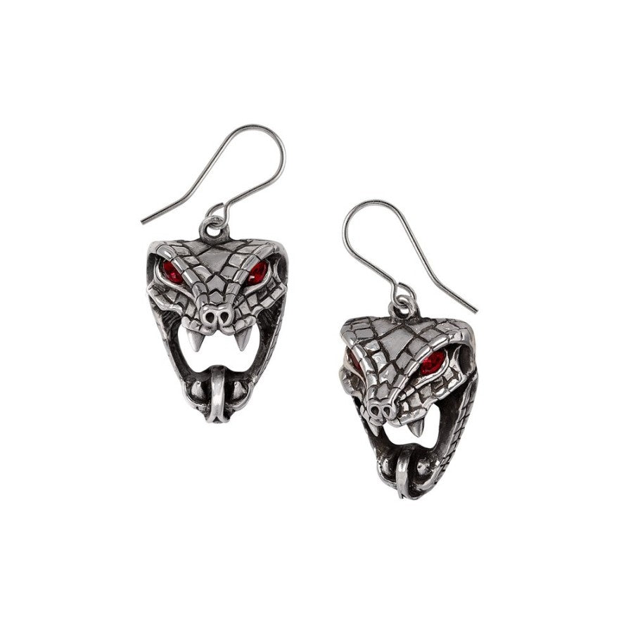 Snake Bite (Naeddre) (E495) dropper earrings from Alchemy