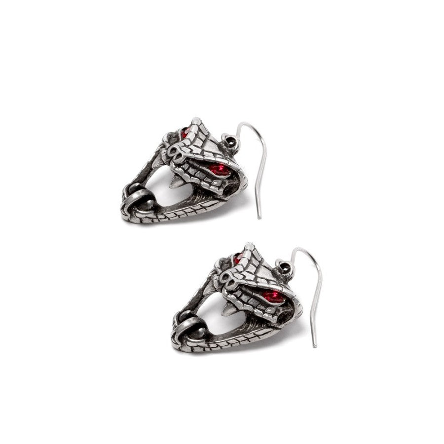 Snake Bite (Naeddre) (E495) dropper earrings from Alchemy