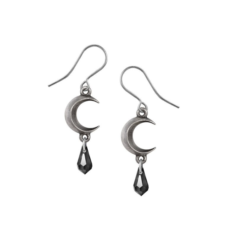 TEARS OF THE MOON - BLACK (E477B) Earrings
