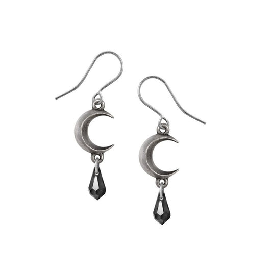 TEARS OF THE MOON - BLACK (E477B) Earrings