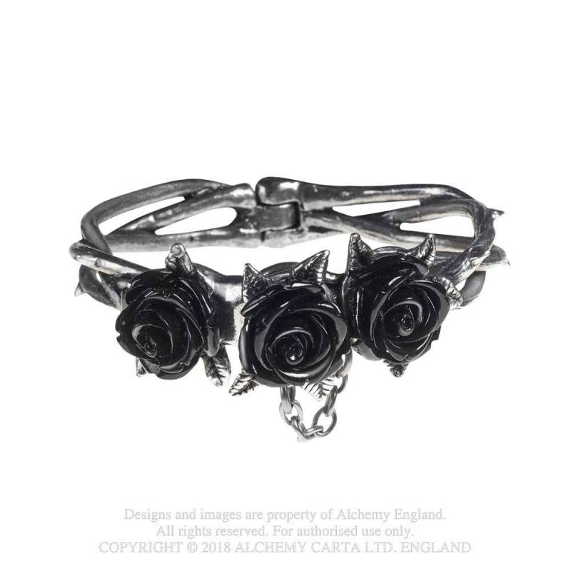 WILD BLACK ROSE Bracelet (A125)