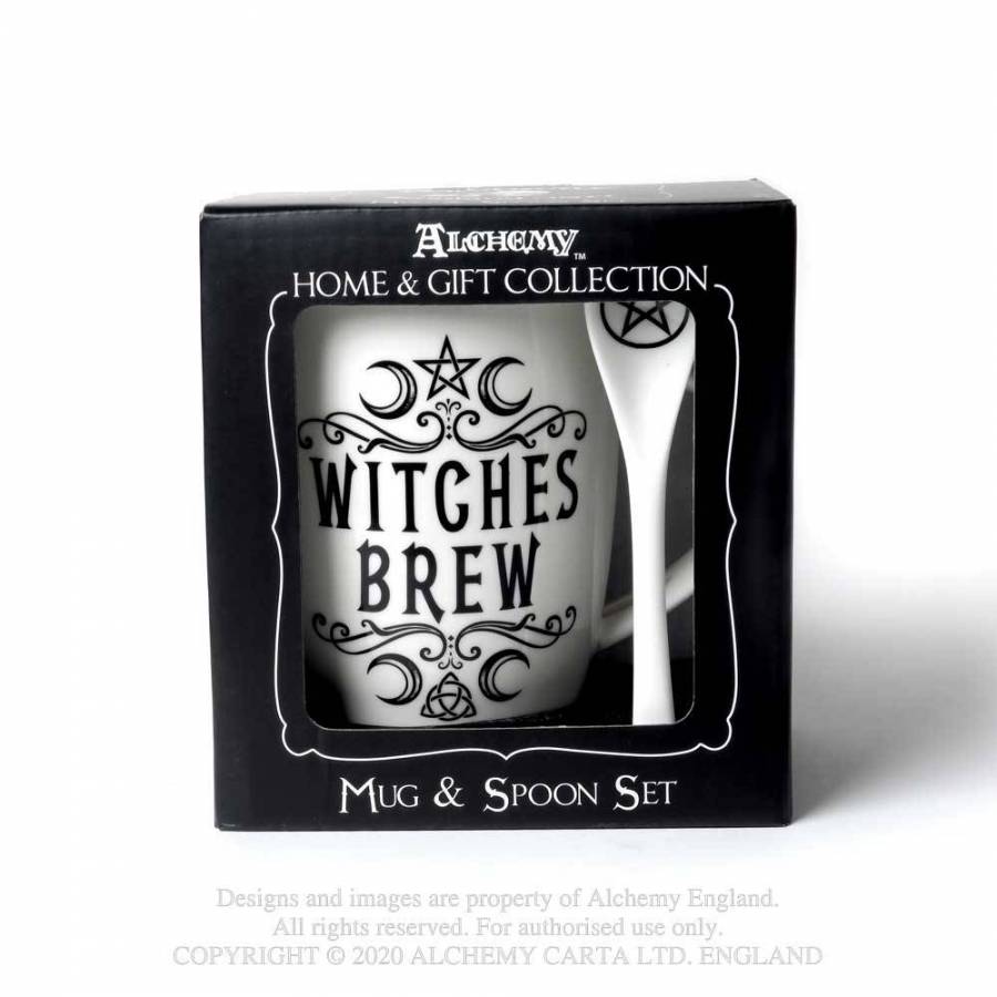 WITCHES BREW: MUG AND SPOON SET (ALMUG16)