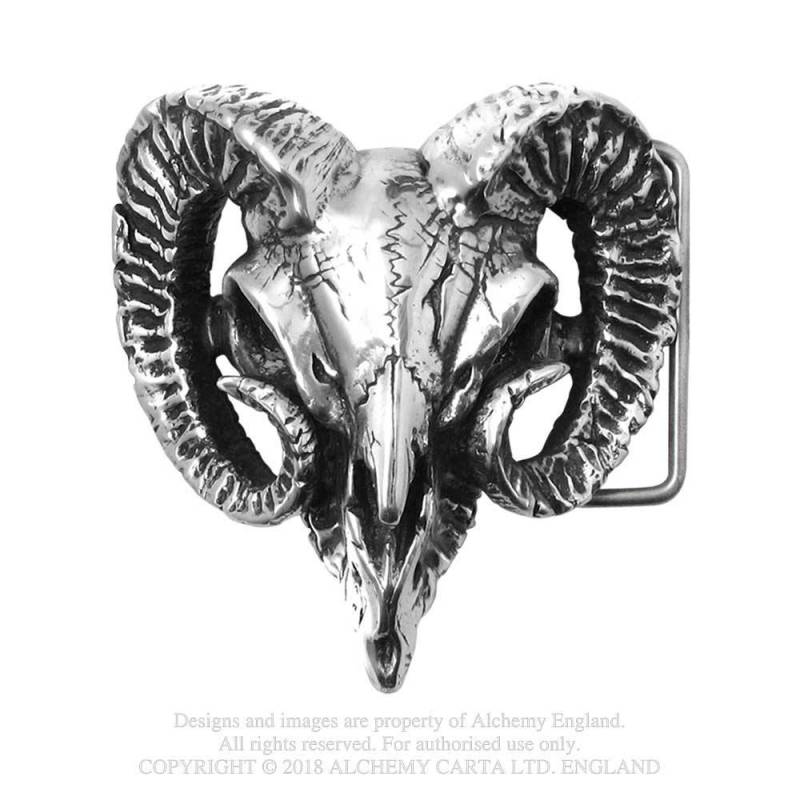 RAM'S SKULL  Belt Buckle (B95)