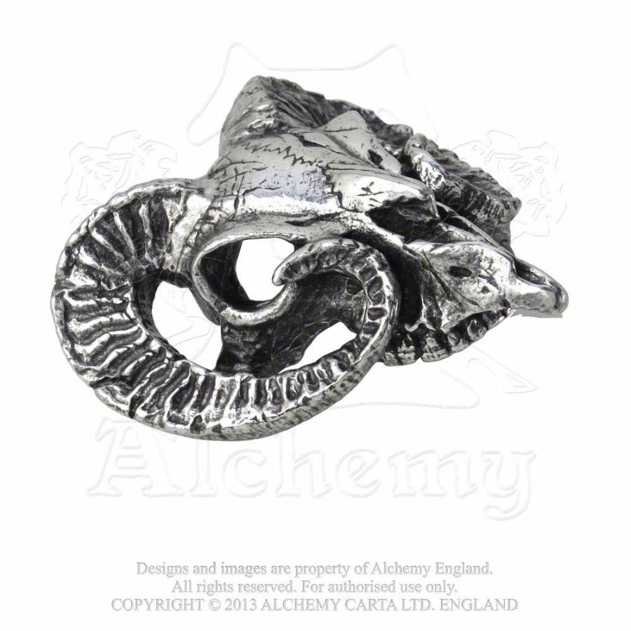 RAM'S SKULL  Belt Buckle (B95)