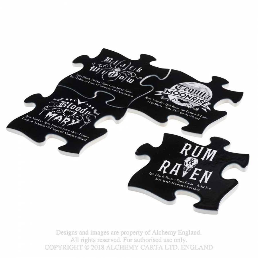 GOTHIC COCKTAIL Jigsaw Coasters (CJ1)